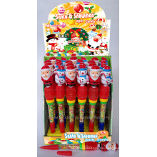 Whistle Santa und Schneemann Pen Toy Candy (100502)